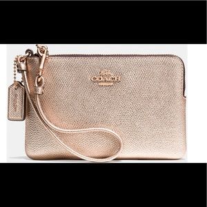 Gold Coach Wristlet